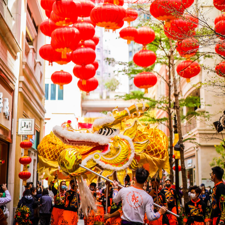 celebrate chinese new year 2024 hong kong year of the dragon whats on events lee tung avenue dragon lion dance spectacular