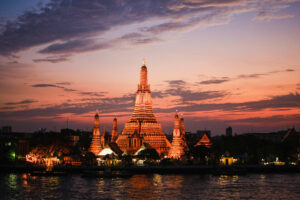 Wat Arun at Sunset in Bangkok